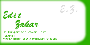 edit zakar business card